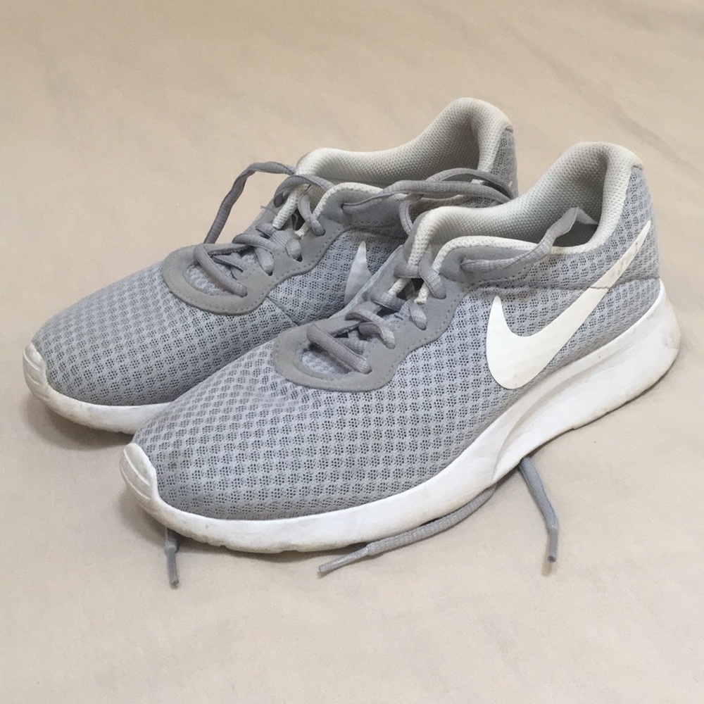 Nike grey lace up sneakers